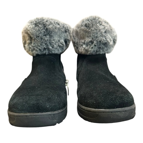 Khombu Women's Jessica Ankle Boots Faux Fur Shearling Lining size 9 - Picture 9 of 11